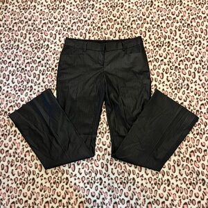 Express Black Pinstripe Low Rise Trousers